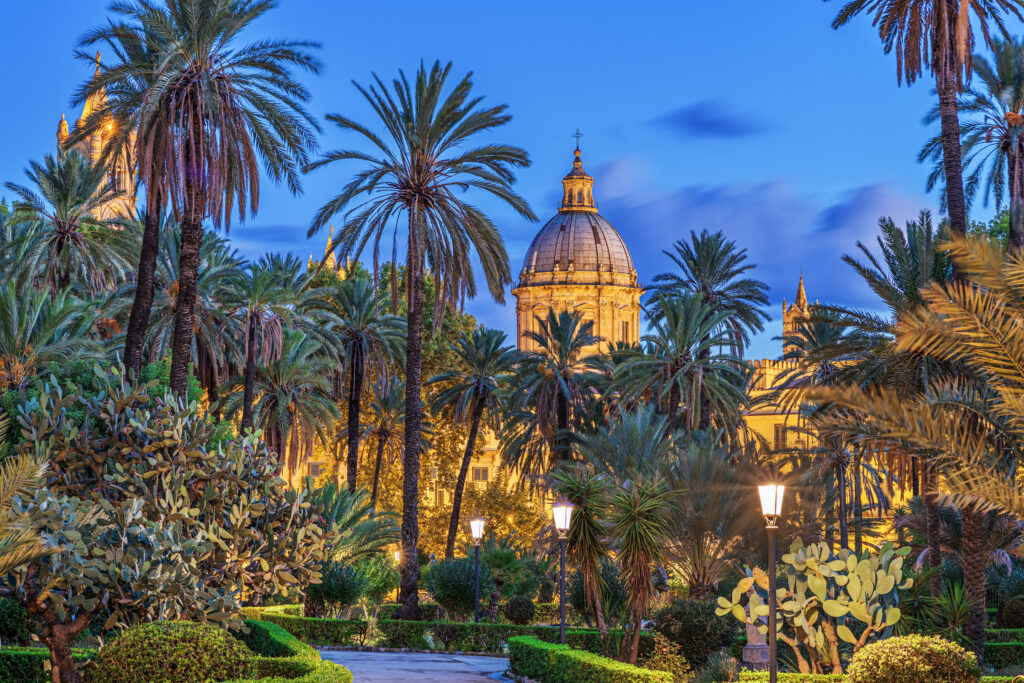 Palermo, Italy at Villa Bonnano Public Gardens